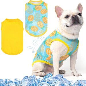 Lightweight & Breathable Sleeveless Dog Cooling Vest Shirt 2 Pack Size XS